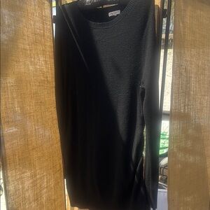 Black Knit Sweater Dress